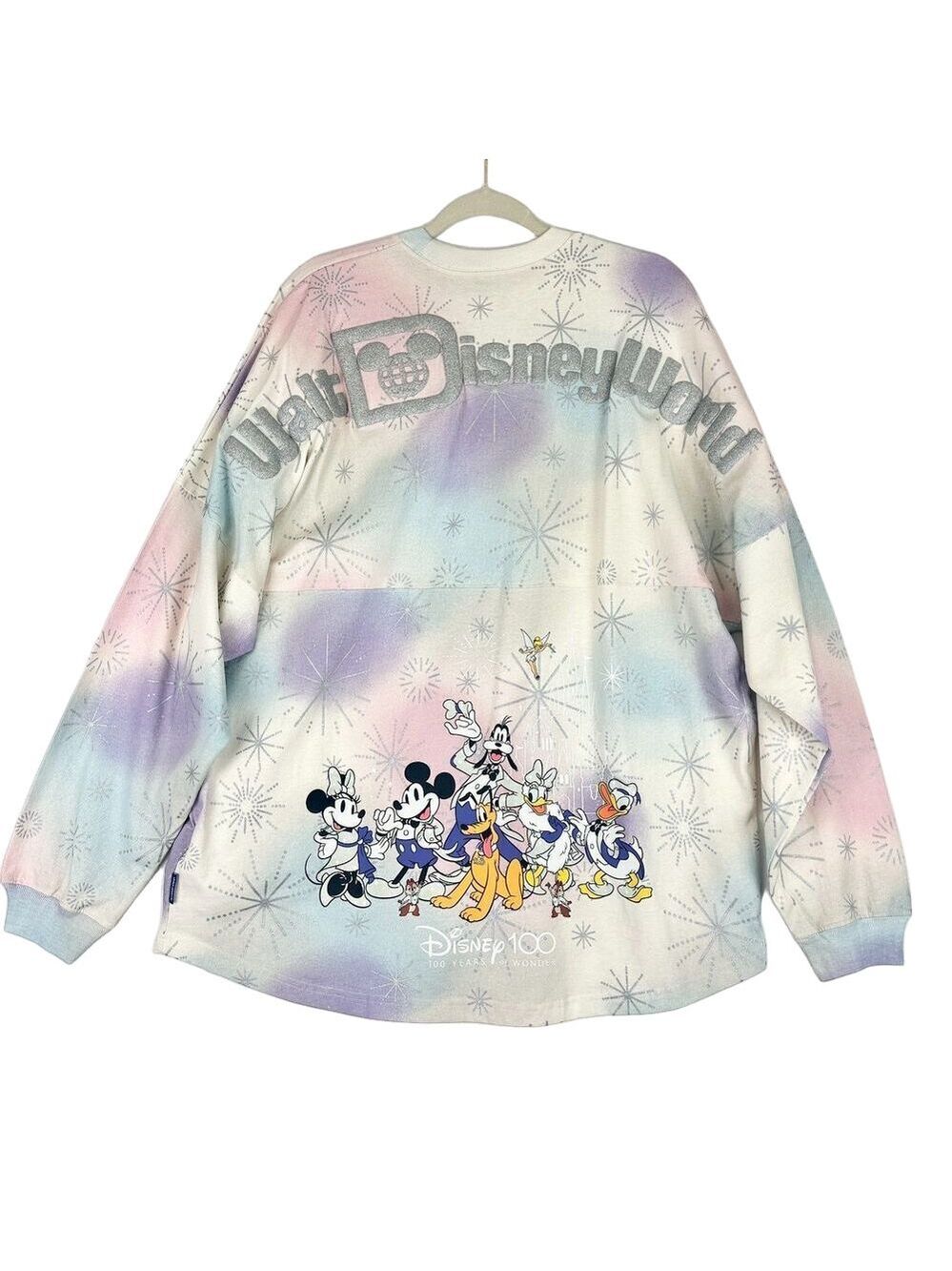 DISNEY Tye Dye Jersey with Disney Characters and Disney100 BRAND NEW. NEVER WORN
